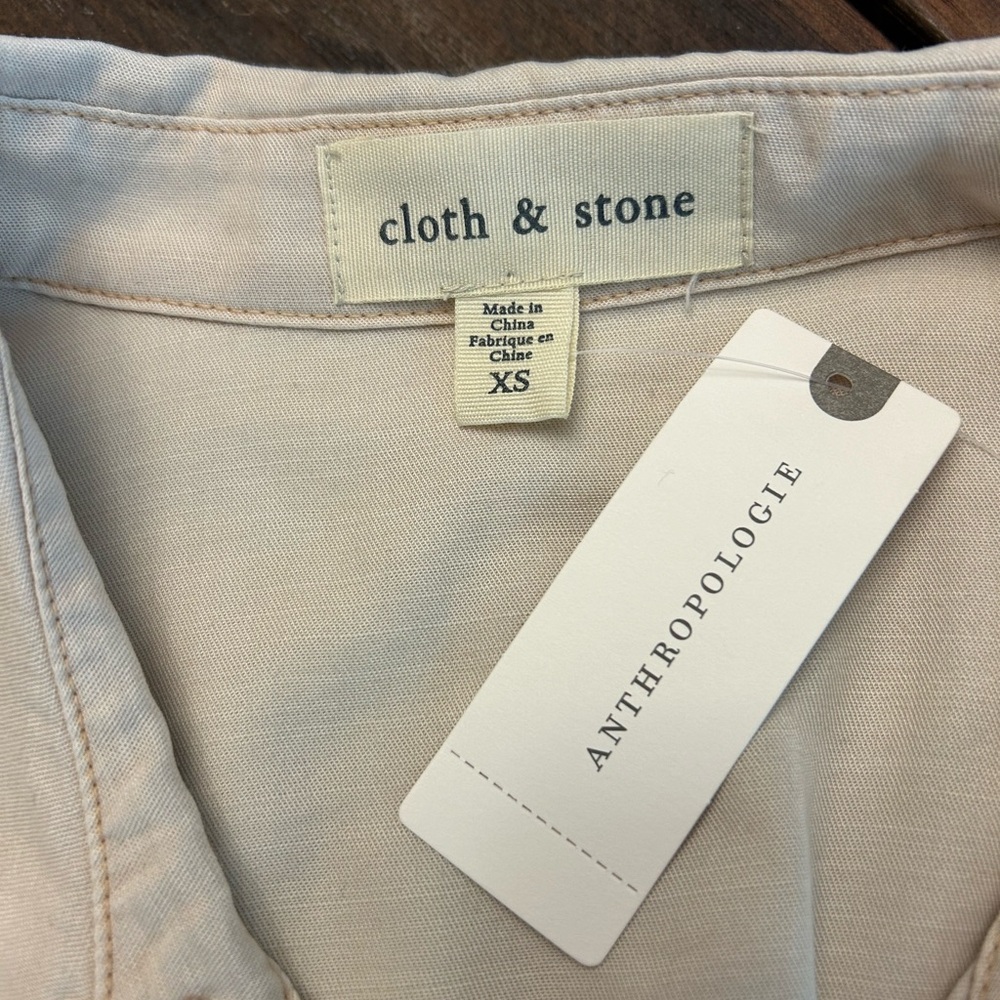 NWT Cloth and Stone Anthropologie Tencel Shirt Dress with Pockets! - Picture 8 of 8